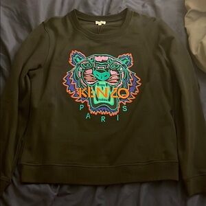 Kenzo Black Boxy Graphic Sweatshirt